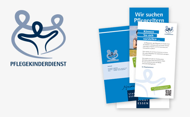 Pflegekinderdienst Essen Logo Flyer